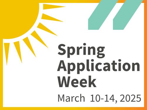 Spring Application Week