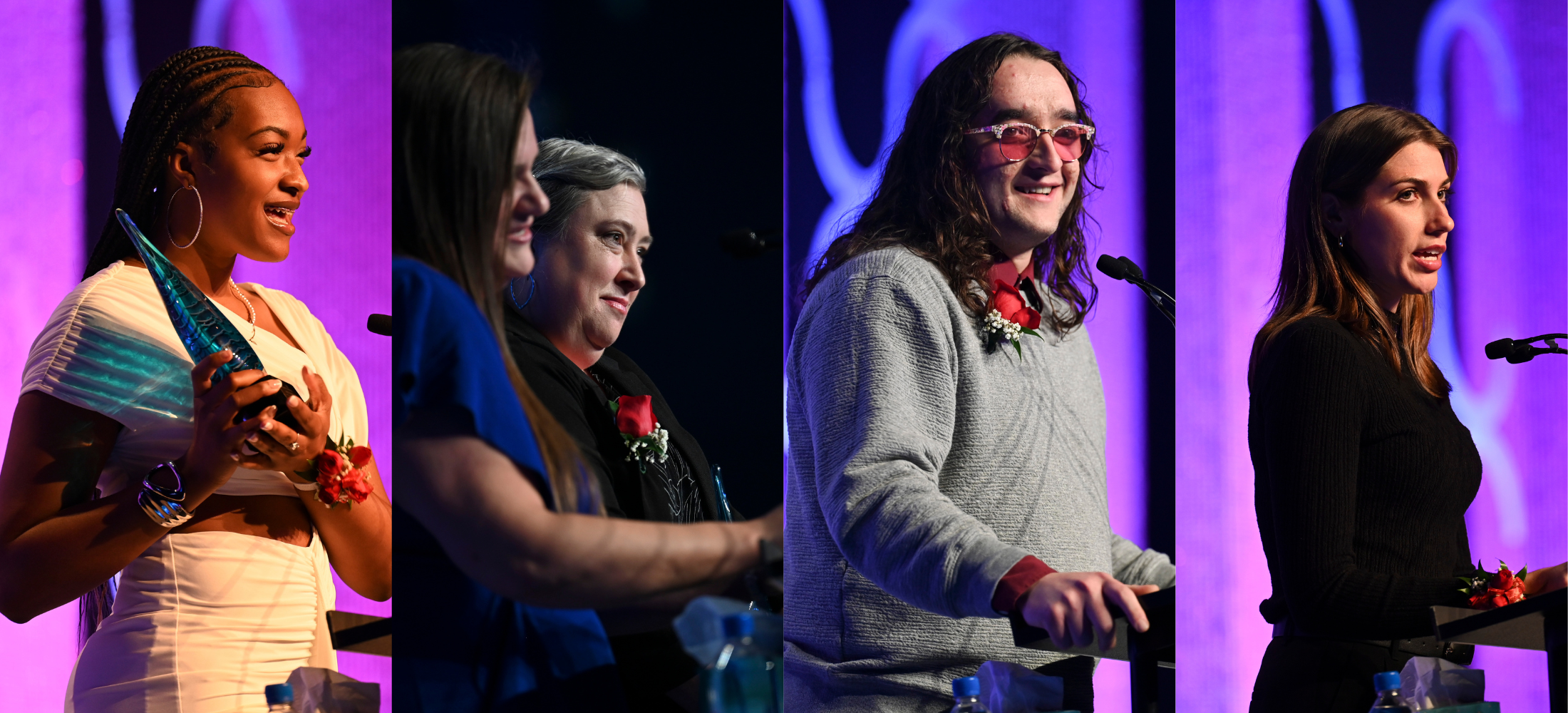 Collage image of Ombudsman Award recipients, in order left to right, as noted in text.